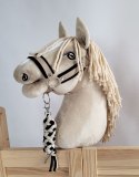 Uwiąz dla Hobby Horse ze sznurka - czarno-beżowy Super Hobby Horse