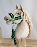 Uwiąz dla Hobby Horse ze sznurka - czarno-zielony Super Hobby Horse