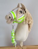 Uwiąz dla Hobby Horse ze sznurka - neon green/ biały Super Hobby Horse