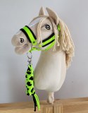 Uwiąz dla Hobby Horse ze sznurka - neon green/ czarny Super Hobby Horse