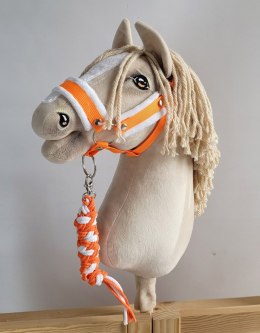 Uwiąz dla Hobby Horse ze sznurka - neon orange/ biały Super Hobby Horse