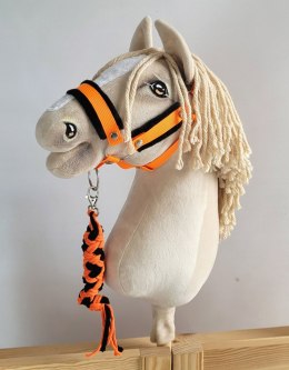 Uwiąz dla Hobby Horse ze sznurka - neon orange/ czarny Super Hobby Horse