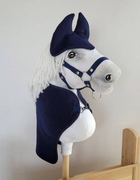 Zestaw dla Hobby Horse A3: derka + nauszniki - granat Super Hobby Horse