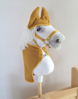 Zestaw dla Hobby Horse A3: derka + nauszniki - musztardowy Super Hobby Horse