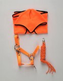 Zestaw dla Hobby Horse A3: derka + nauszniki - neon orange Super Hobby Horse