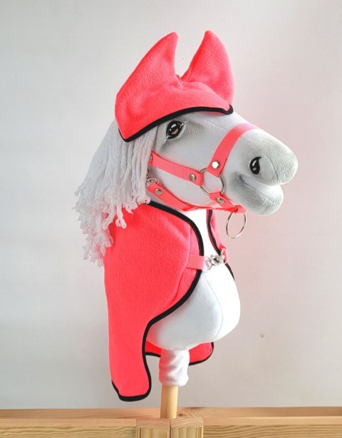 Zestaw dla Hobby Horse A3: derka + nauszniki - neon pink Super Hobby Horse