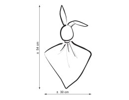 Miękka przytulanka kocyk króliczek z bawełny - Koliberki My Sweet Baby