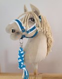 Uwiąz dla Hobby Horse ze sznurka - biało-turkusowy Super Hobby Horse