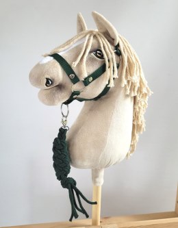 Uwiąz dla Hobby Horse ze sznurka - butelkowa zieleń Super Hobby Horse