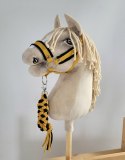 Uwiąz dla Hobby Horse ze sznurka - czarno-musztardowy Super Hobby Horse