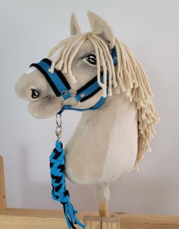 Uwiąz dla Hobby Horse ze sznurka - czarno-turkusowy Super Hobby Horse