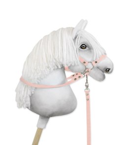 Wodze dla konia Hobby Horse - pudrowy róż Super Hobby Horse