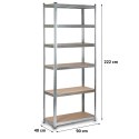 Regał metalowy magazynowy 222 x 90 x 40 cm Humberg HR-814 Humberg