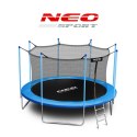 Trampolina ogrodowa 15ft/465cm z siatką wewnętrzną i drabinką Neo-Sport Neo-Sport