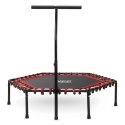 Trampolina fitness z uchwytem 127 cm Neo-Sport - sześciokątna czerwona Neo-Sport