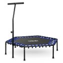 Trampolina fitness z uchwytem 127 cm Neo-Sport - sześciokątna niebieska Neo-Sport