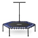 Trampolina fitness z uchwytem 127 cm Neo-Sport - sześciokątna niebieska Neo-Sport