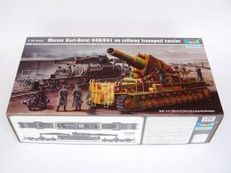 Model plastikowy Morser Karl-Gerat 040/041 railway carrier Trumpeter