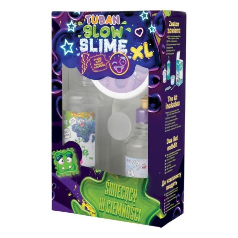 Masa plastyczna Zestaw super slime - Glow in the dark XL TUBAN