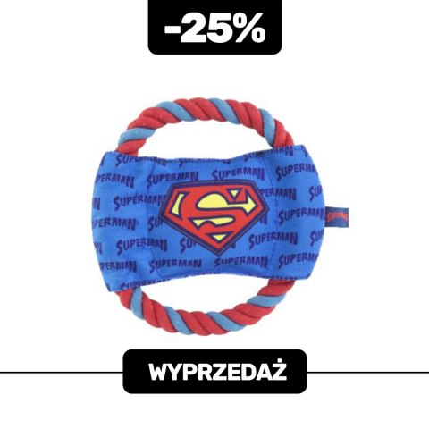 Szarpak sznur Superman 15 cm - WYPRZEDAŻ -25% For fan pets