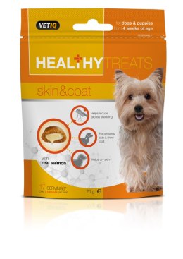 Vetiq Przysmaki dla psów i szczeniąt zdrowa skóra i sierść Healthy Treats Skin & Coat For Dogs & Puppies 70g Vetiq by Mark&Chappell