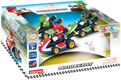 Pojazdy Mario Kart pull back 3pack Carrera