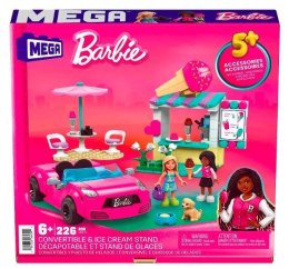 Klocki Barbie Mega Kabriolet i stoisko Mattel